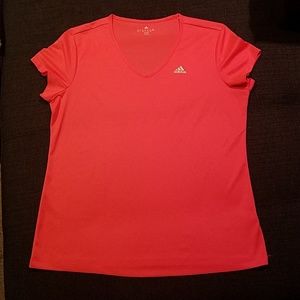 Adidas Climalite pink workout t-shirt, Sz XL